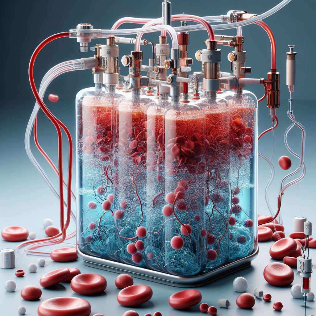 Un modèle de batterie alimentée à l'hémoglobine